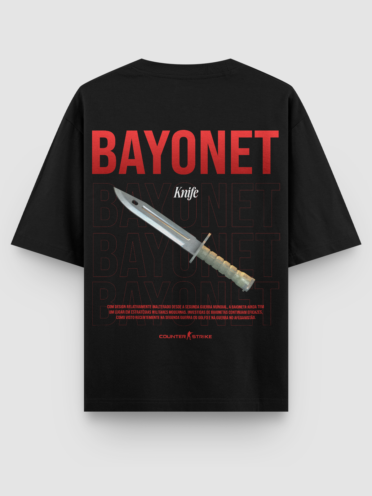 Camiseta Oversized Bayonet Counter Strike Single
