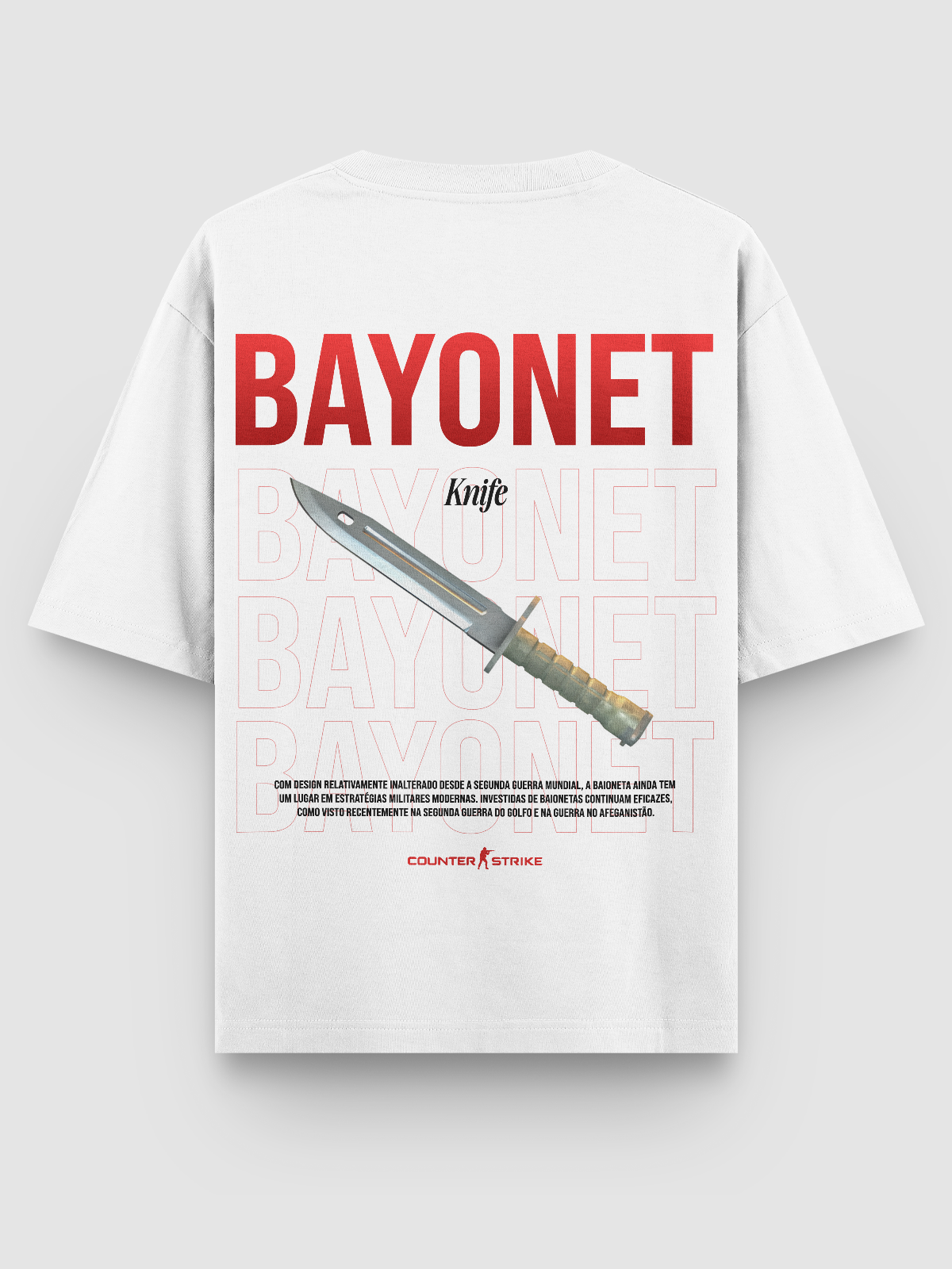 Camiseta Oversized Bayonet Counter Strike Single