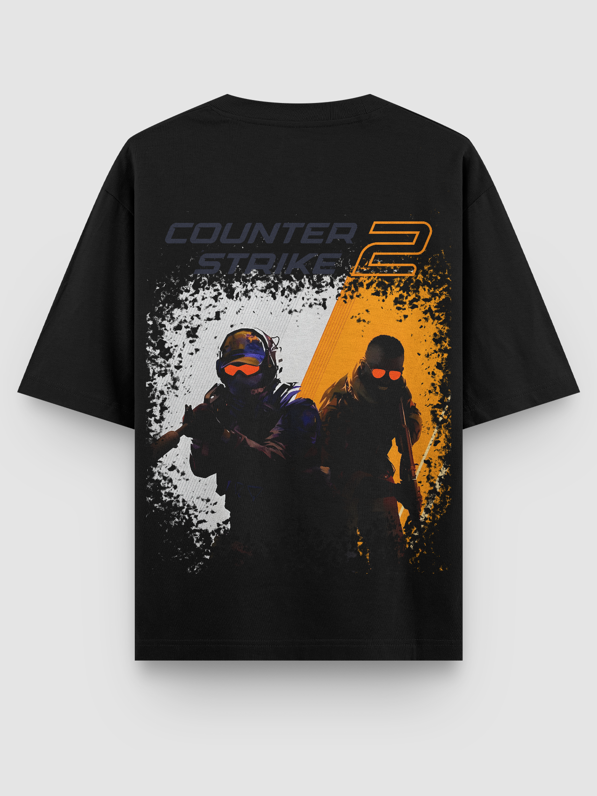 Camiseta Oversized CT & TR Agents Counter Strike II With Background