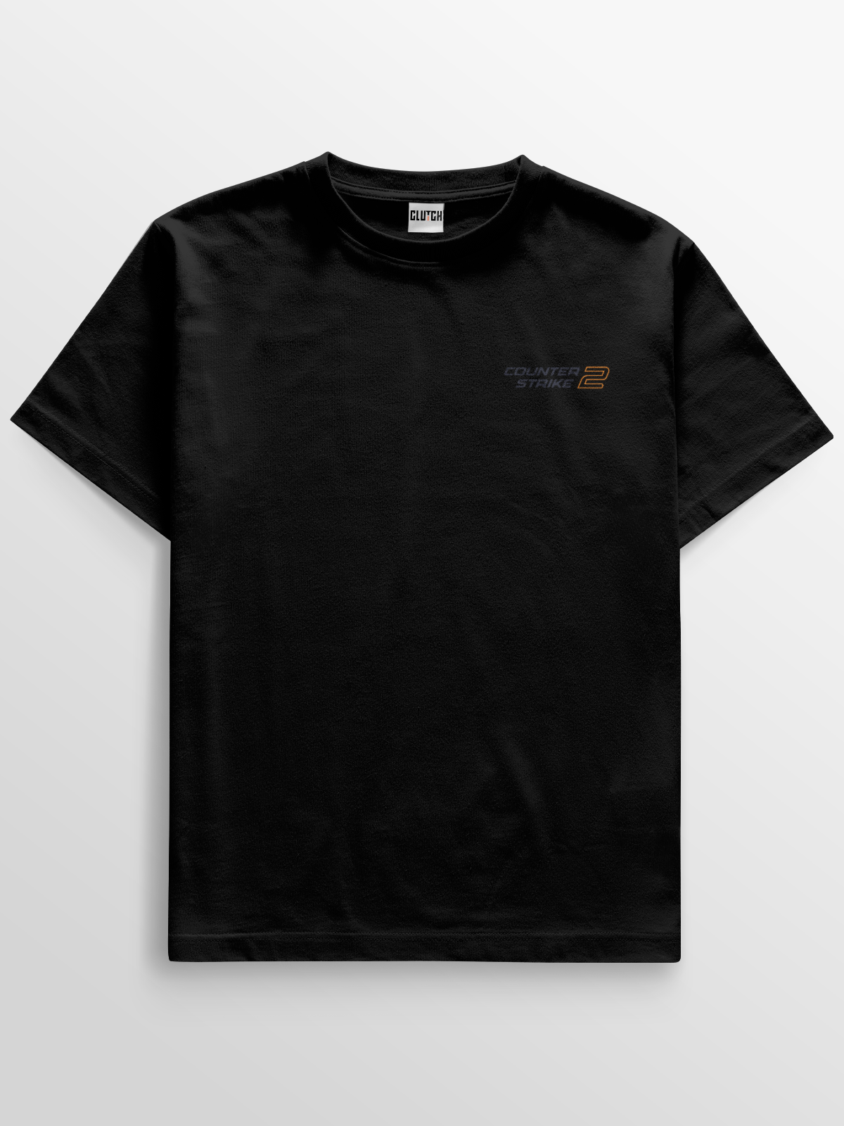 Camiseta gamer dos agentes CT & TR de Counter Strike 2, feita em algodão penteado fio 30.1, estampa DTF de alta definição com efeito crackled e acabamento reforçado, unindo estilo, conforto e durabilidade.