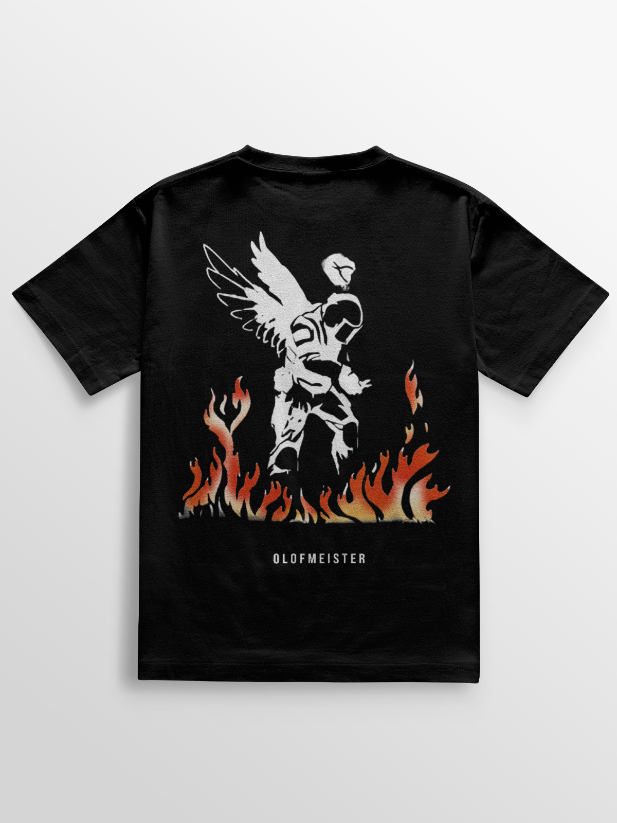 Camiseta gamer Olof On Fire inspirada no lendário “Olofdefuse” da ESL One Cologne 2014, em algodão penteado 100%, com estampa DTF de alta definição e acabamento reforçado, ideal para colecionadores e fãs de CS.