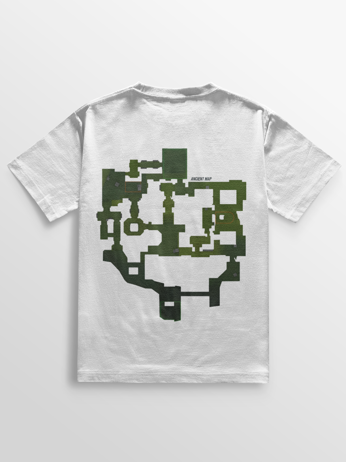 Camiseta gamer com estampa em alta definição do mapa Ancient de Counter-Strike. Confeccionada em algodão penteado, com visual marcante, durabilidade e modelagem ajustada para destacar o estilo de quem joga com estratégia.