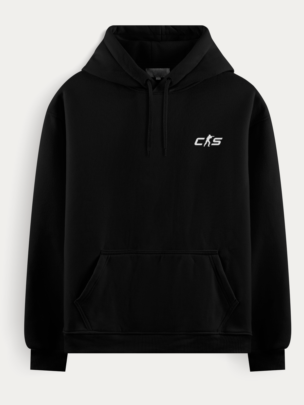 Moletom com o mapa Mirage de Counter-Strike estampado nas costas, disponível em versões preta e branca. Ideal para jogadores que vivem o CS dentro e fora do game.